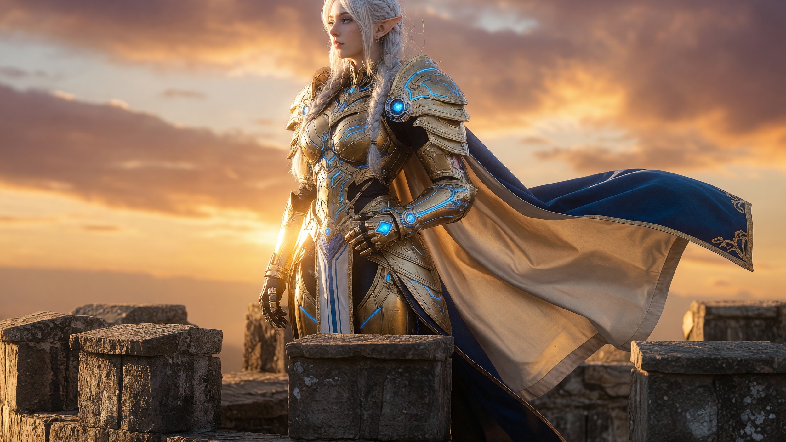 Example character as finished key art